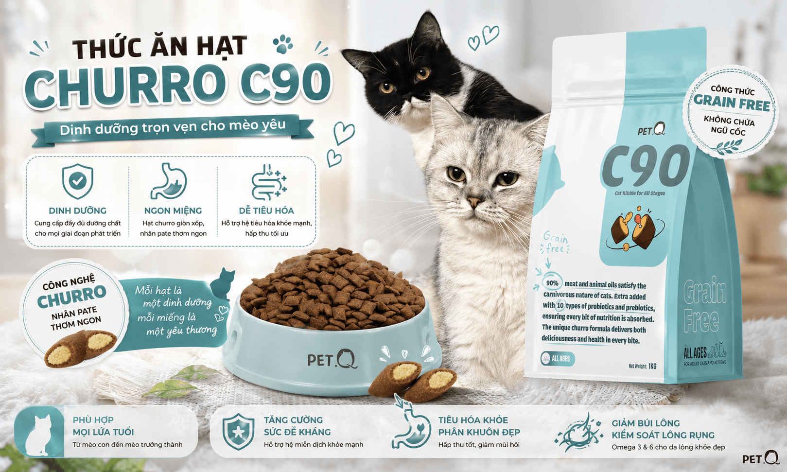 Ưu đãi thức ăn dinh dưỡng cho chó mèo tại PET Store